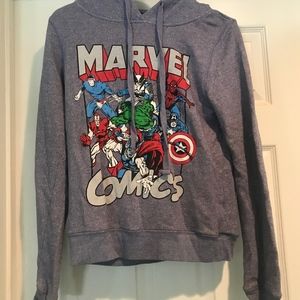 Marvel Comics Avengers Grey Hooded Sweatshirt